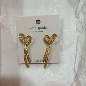 Kate Spade Gold Ribbon Earrings
